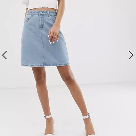 Denim Jean A Line Skirt Small - Picture 5 of 8